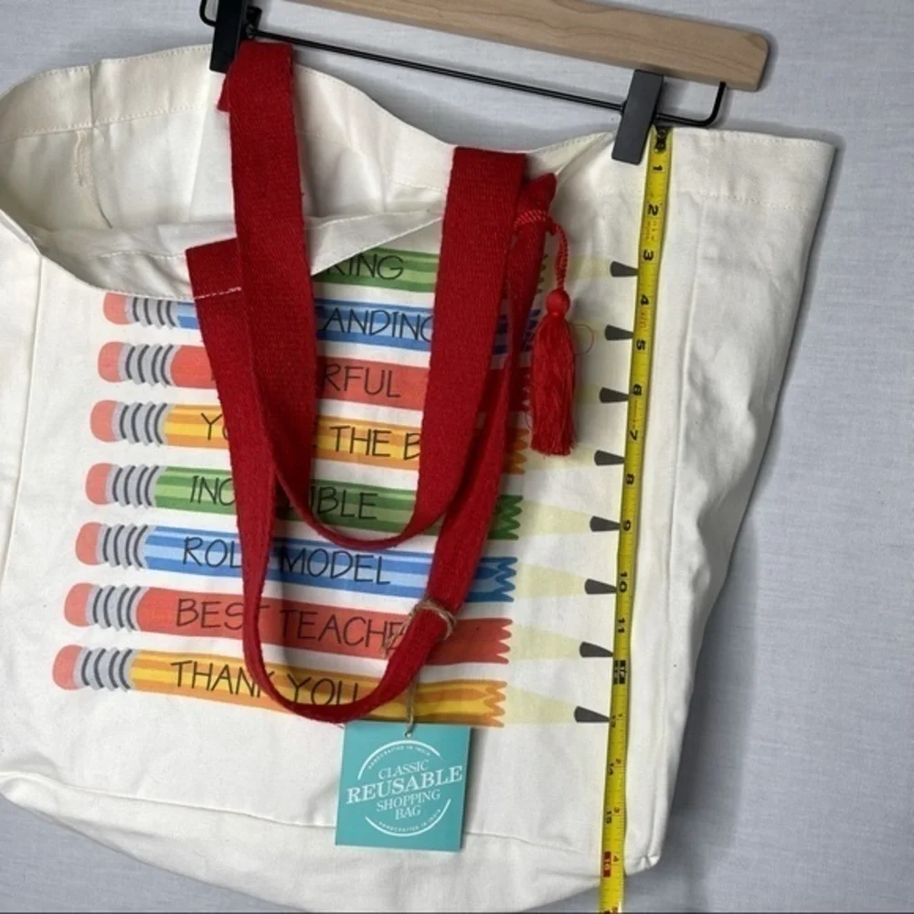 Teacher Bag Tote Cotton Teacher Shopping Bag